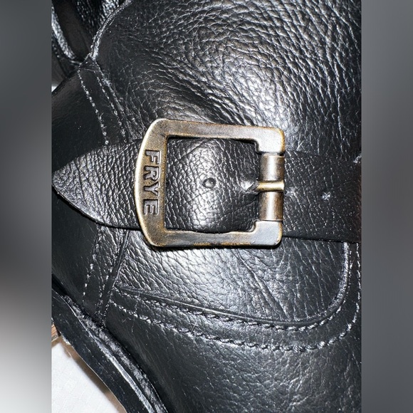 Frye Tall Black Leather Boots. Size 10 - Picture 8 of 13